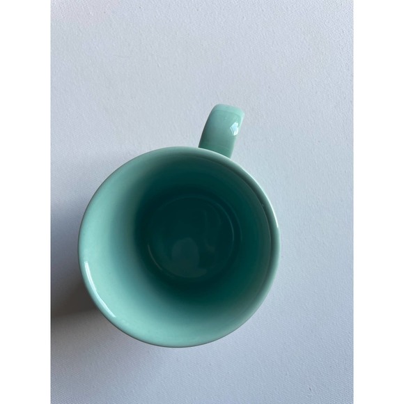 Vintage Corning Japan Mint Seafoam Green D Handle Stoneware Coffee Tea Mug - Picture 4 of 6